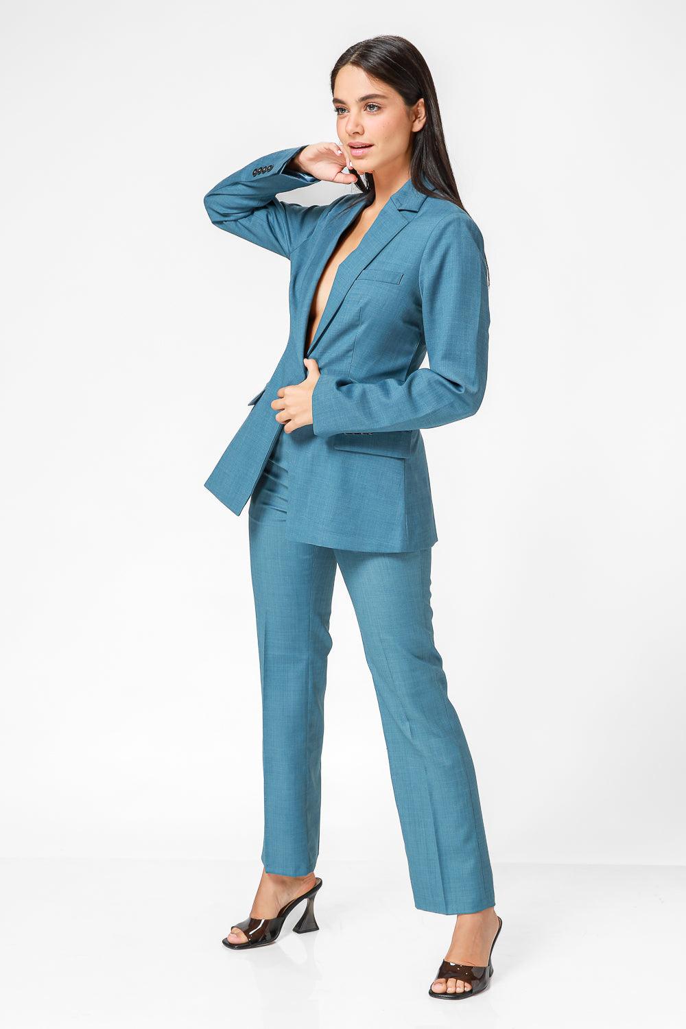 ג'קט קלאסי בצבע כחול - MASHBIR//365