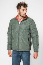 מעיל דו צדדי בצבע ירוק זית וכתום - MASHBIR//365