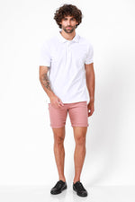 חולצת פולו קצרה צבע לבן - MASHBIR//365