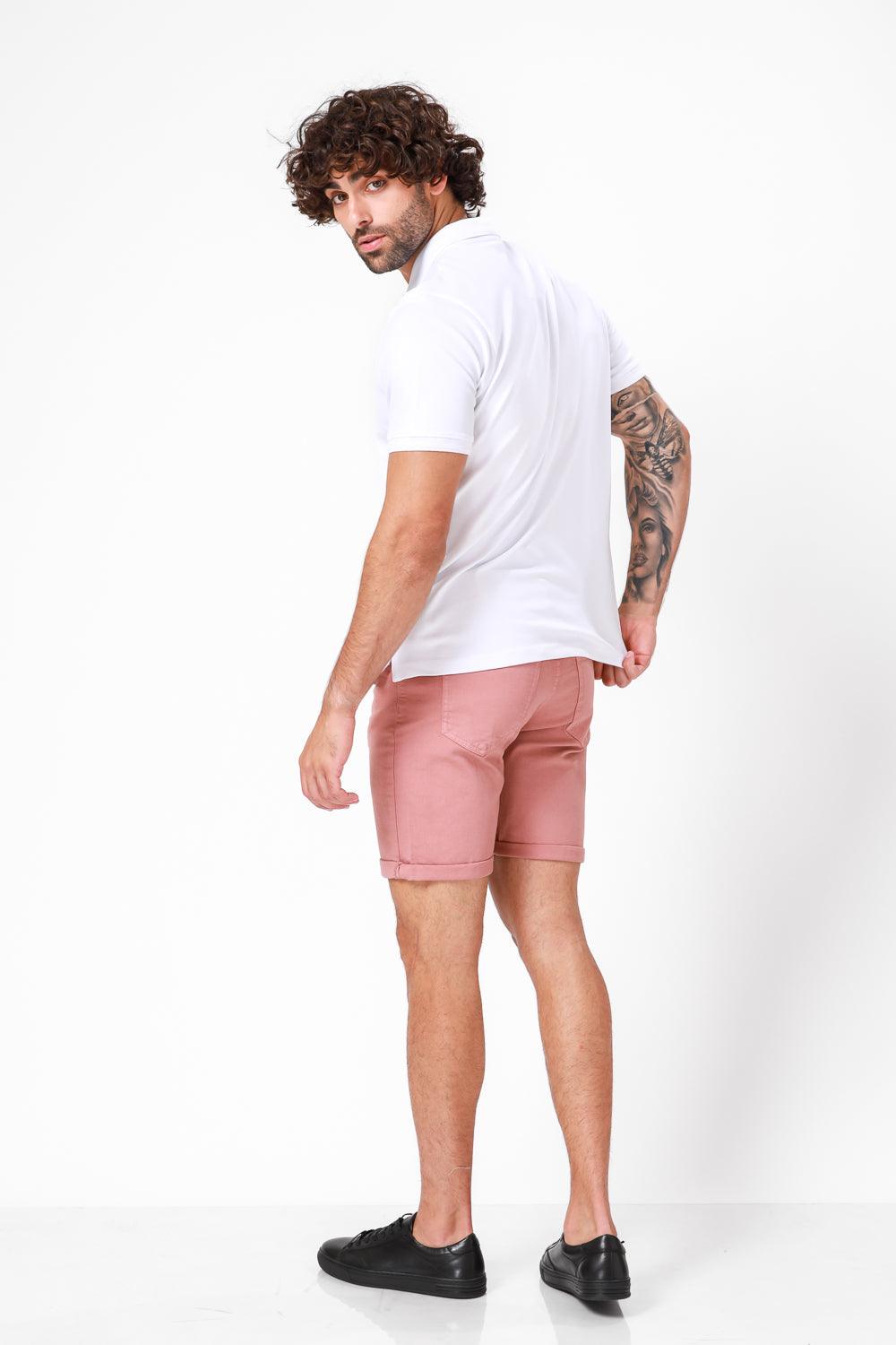 חולצת פולו קצרה צבע לבן - MASHBIR//365