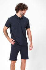 חולצת פולו קצרה בצבע כחול - MASHBIR//365