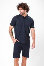 חולצת פולו קצרה בצבע כחול - MASHBIR//365