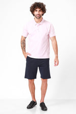 חולצת פולו קצרה ורודה - MASHBIR//365