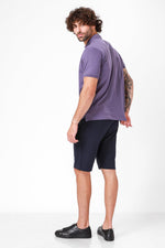 חולצת פולו קצרה סגולה - MASHBIR//365