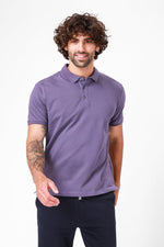 חולצת פולו קצרה סגולה - MASHBIR//365