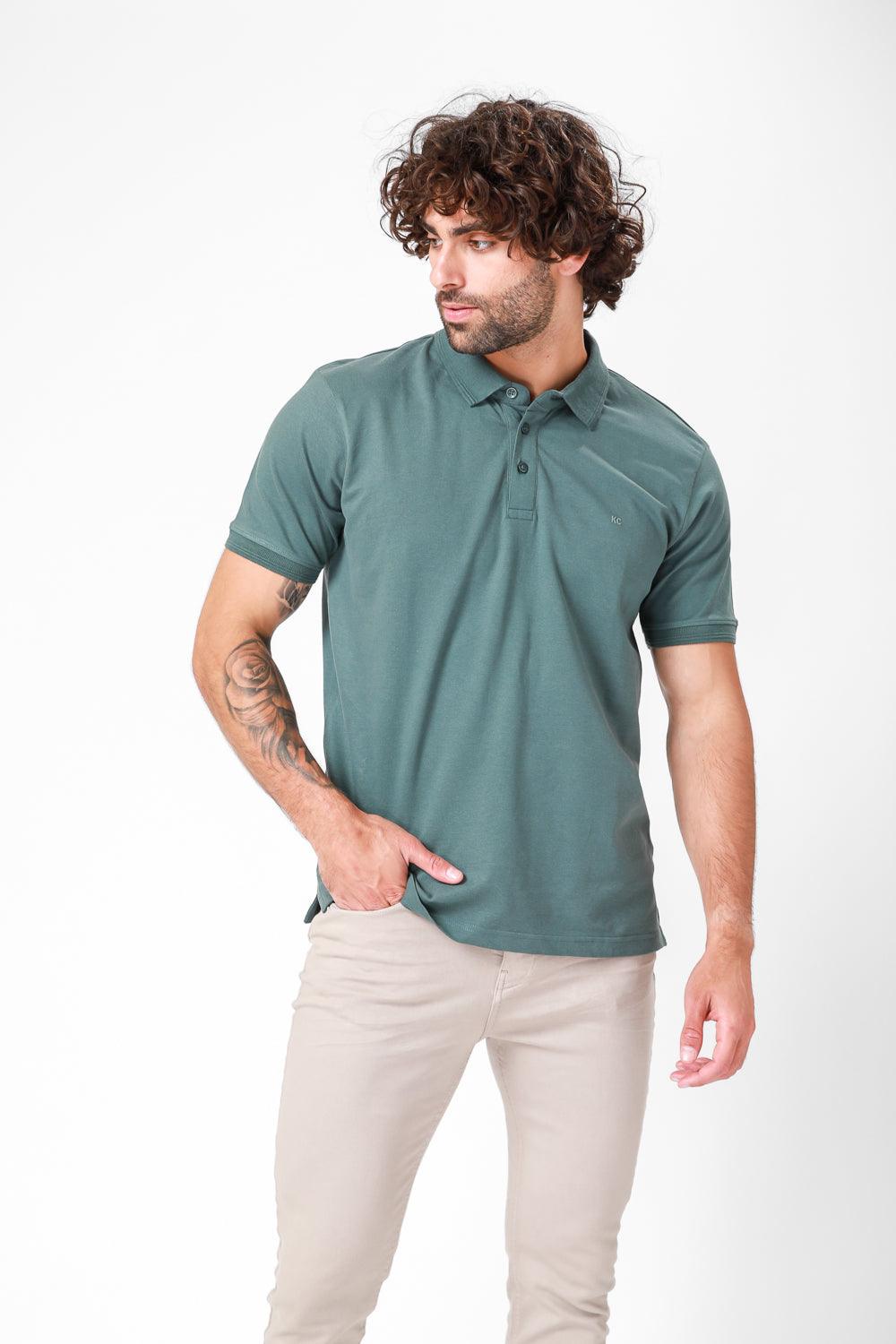 חולצת פולו קצרה בצבע ירוק - MASHBIR//365