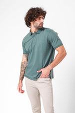 חולצת פולו קצרה בצבע ירוק - MASHBIR//365