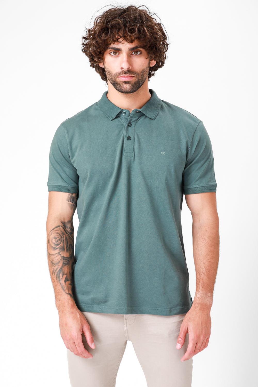 חולצת פולו קצרה בצבע ירוק - MASHBIR//365