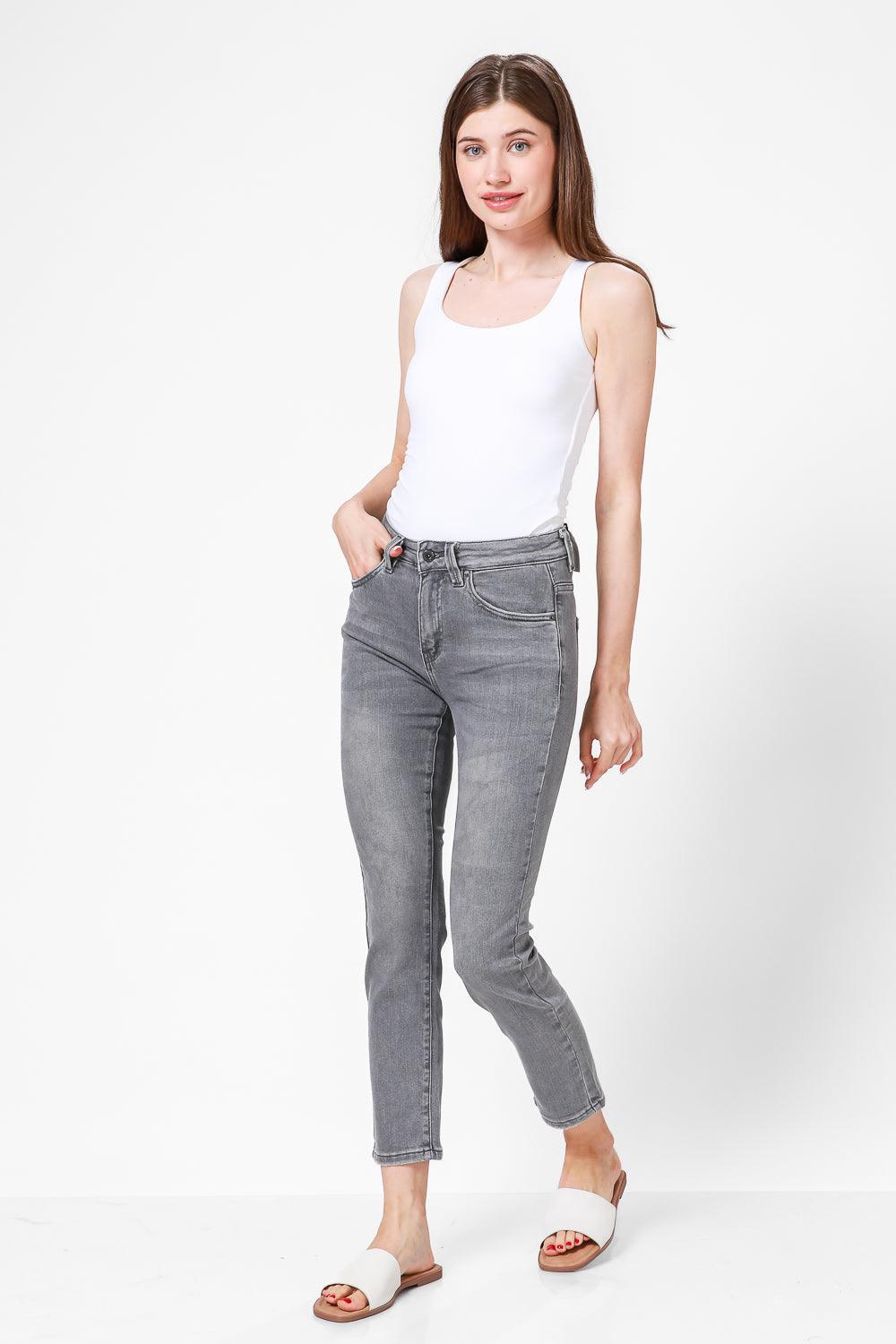 ג'ינס גזרה גבוהה ICE GREY - MASHBIR//365