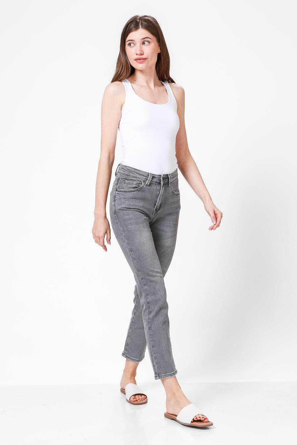 ג'ינס גזרה גבוהה ICE GREY - MASHBIR//365