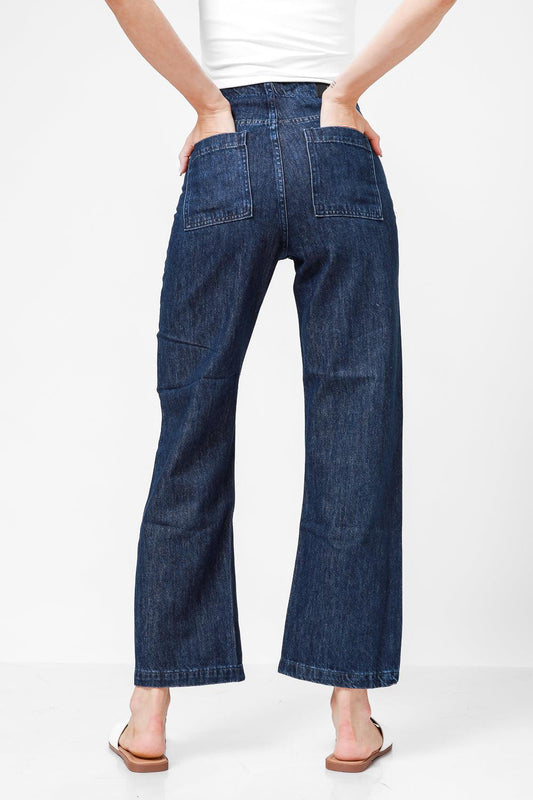 ג'ינס רחב DARK BLUE - MASHBIR//365