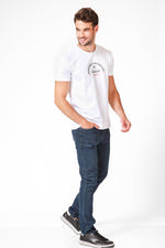 ג'ינס כותנה לייקרה בצבע כחול כהה - MASHBIR//365