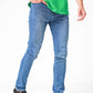 ג'ינס כותנה לייקרה בצבע כחול בהיר - MASHBIR//365 - 4