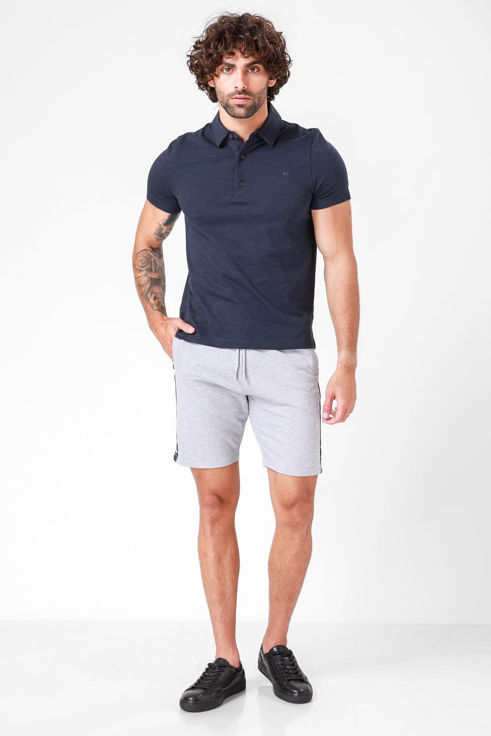 חולצת קצרה פולו צבע נייבי - MASHBIR//365