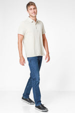 חולצת פולו בצבע בז' ירקרק - MASHBIR//365