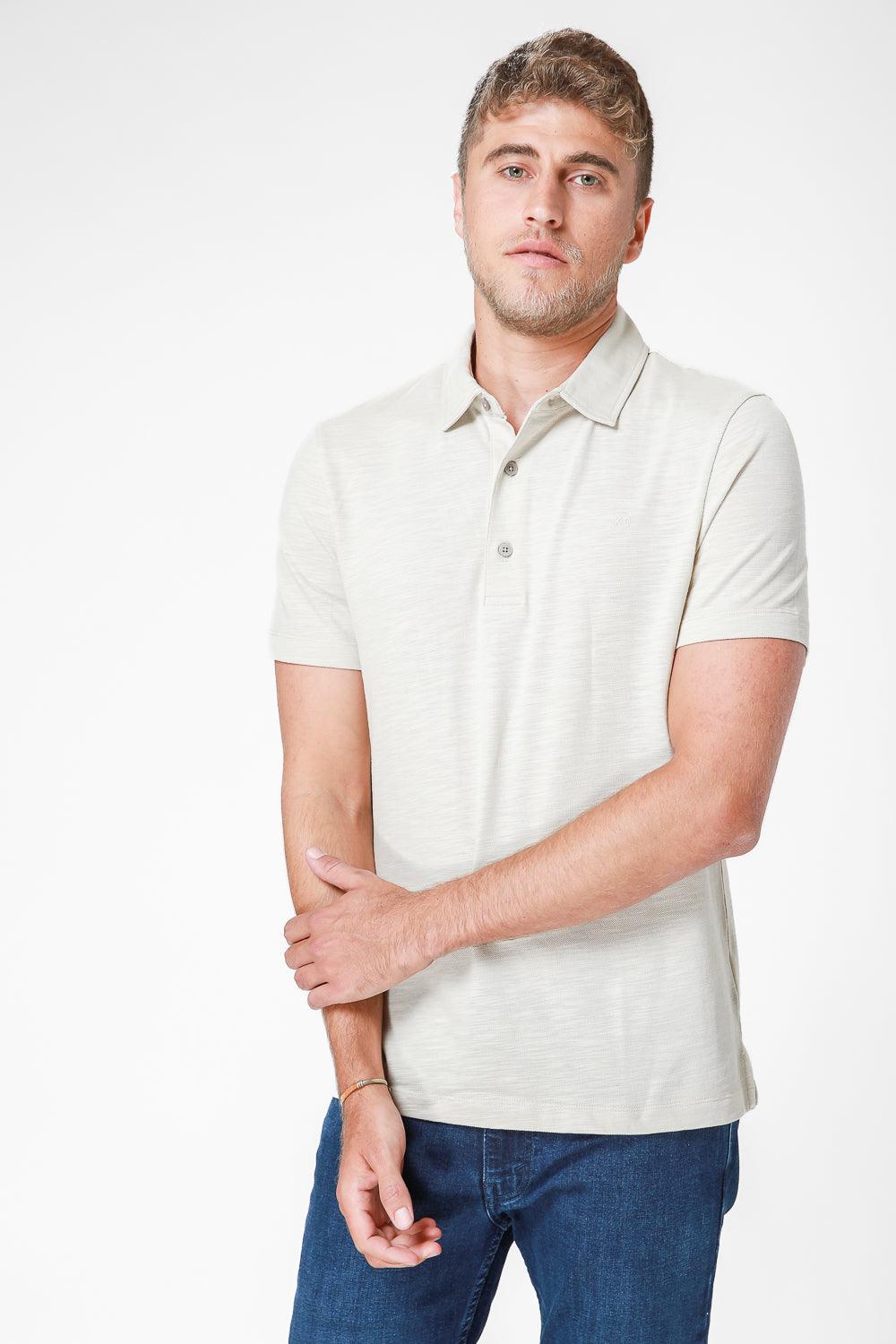 חולצת פולו בצבע בז' ירקרק - MASHBIR//365