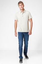 חולצת פולו בצבע בז' ירקרק - MASHBIR//365