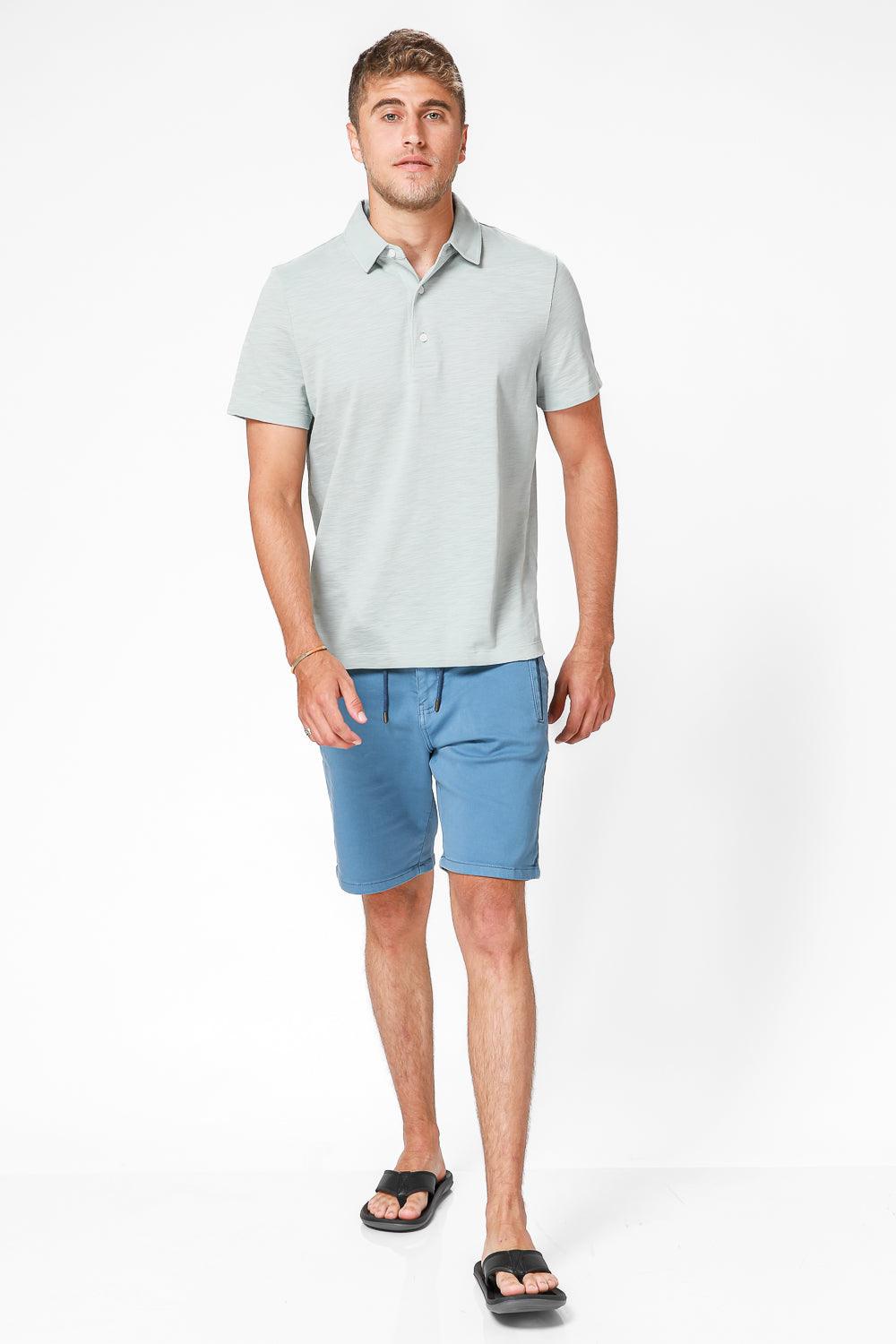 חולצת פולו קצרה בצבע אפור - MASHBIR//365