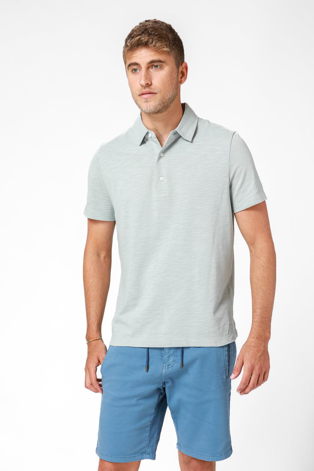 חולצת פולו קצרה בצבע אפור - MASHBIR//365