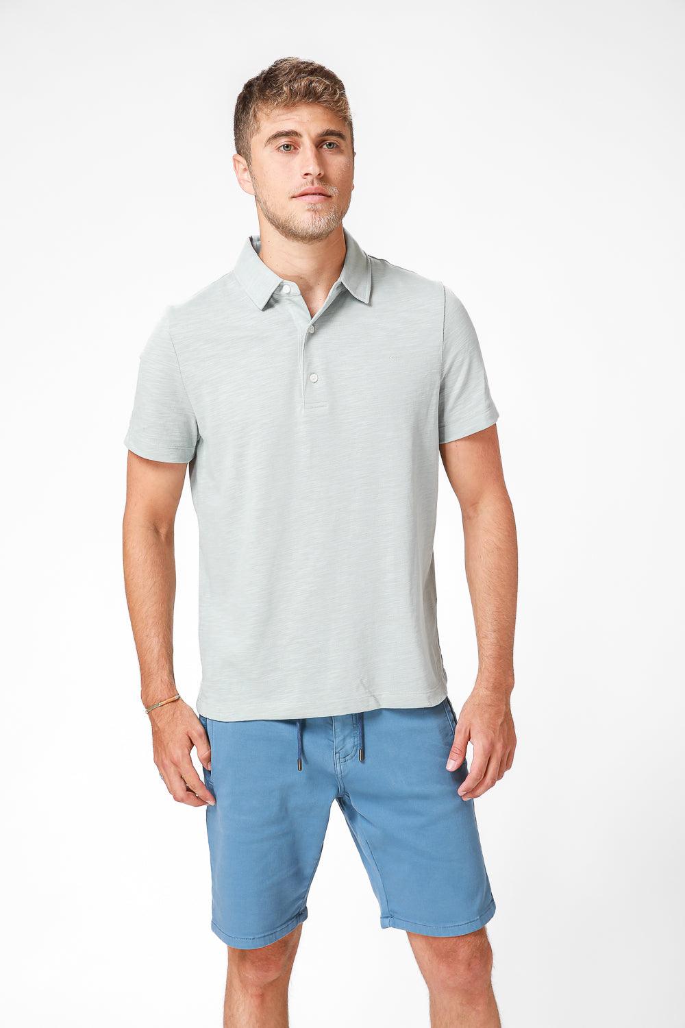 חולצת פולו קצרה בצבע אפור - MASHBIR//365