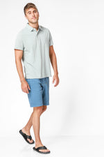 חולצת פולו קצרה בצבע אפור - MASHBIR//365