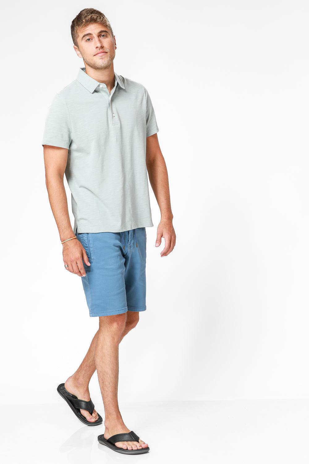 חולצת פולו קצרה בצבע אפור - MASHBIR//365