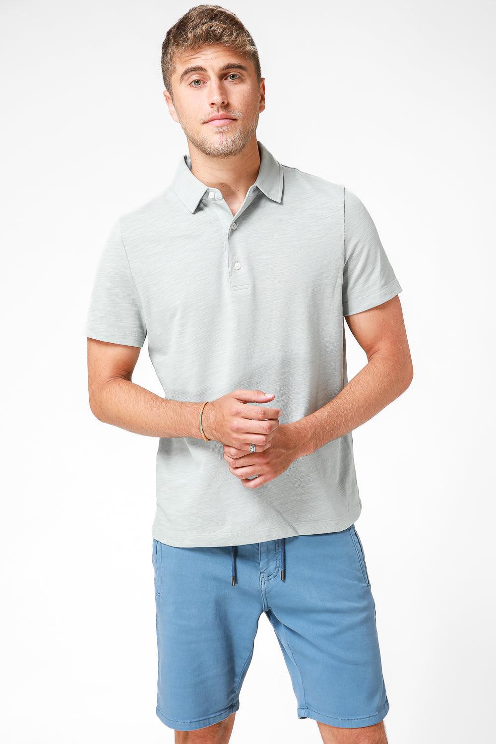 חולצת פולו קצרה בצבע אפור - MASHBIR//365