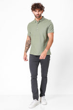 חולצת פולו צבע ירוק זית - MASHBIR//365