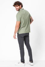 חולצת פולו צבע ירוק זית - MASHBIR//365