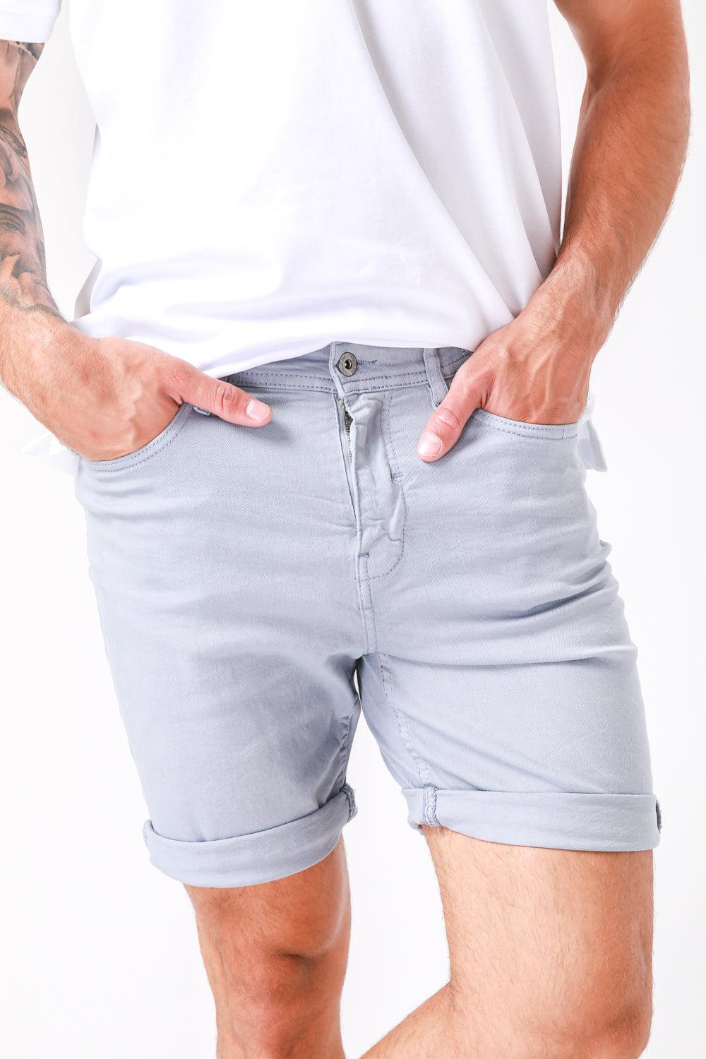 ברמודה עם כיסים בצבע תכלת - MASHBIR//365