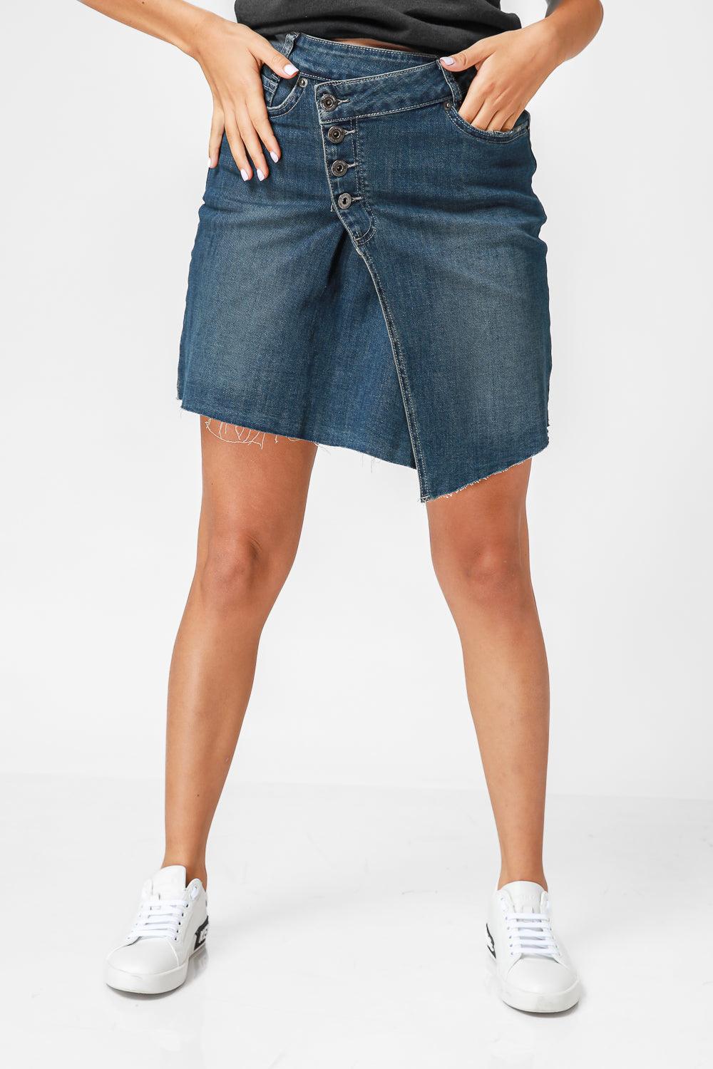 חצאית ג'ינס MID WASH - MASHBIR//365