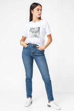 ג'ינס סקיני MID WASH כחול - MASHBIR//365