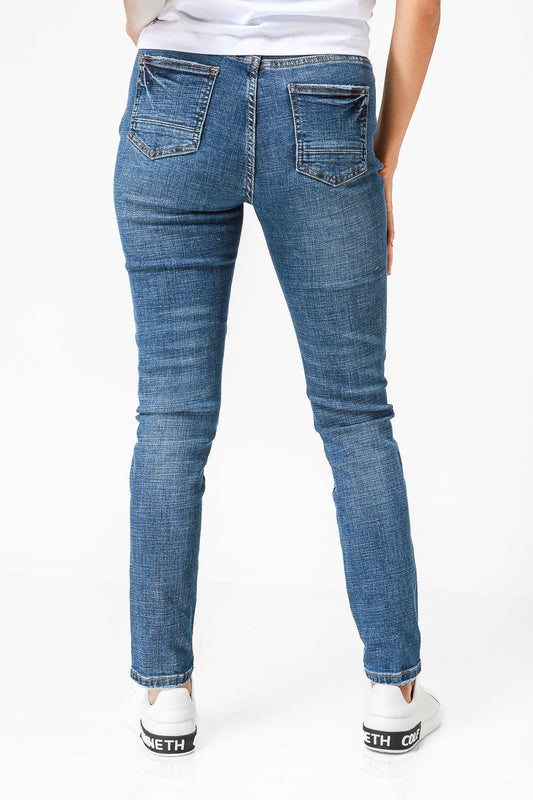 ג'ינס סקיני MID WASH כחול - MASHBIR//365