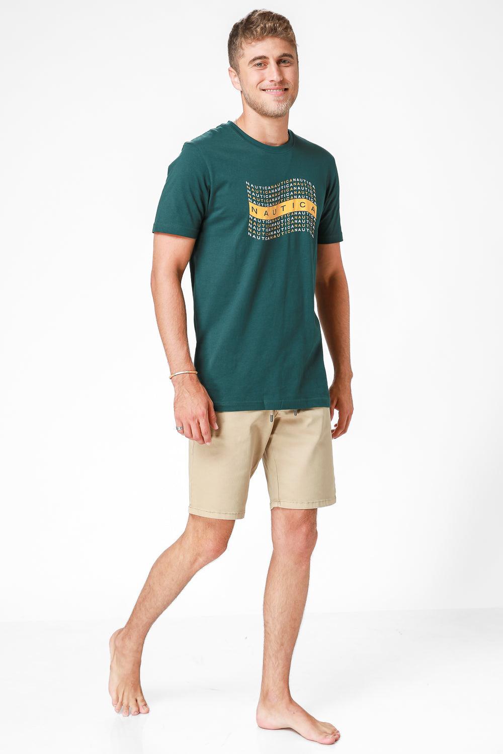 מכנסי ברמודה קצרים בצבע בז' - MASHBIR//365