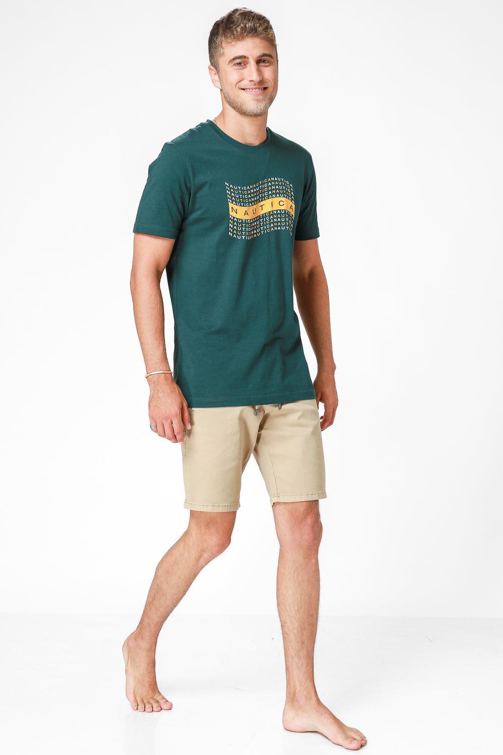 מכנסי ברמודה קצרים בצבע בז' - MASHBIR//365