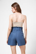 גופיית ספגטי חלקה בצבע בז' - MASHBIR//365