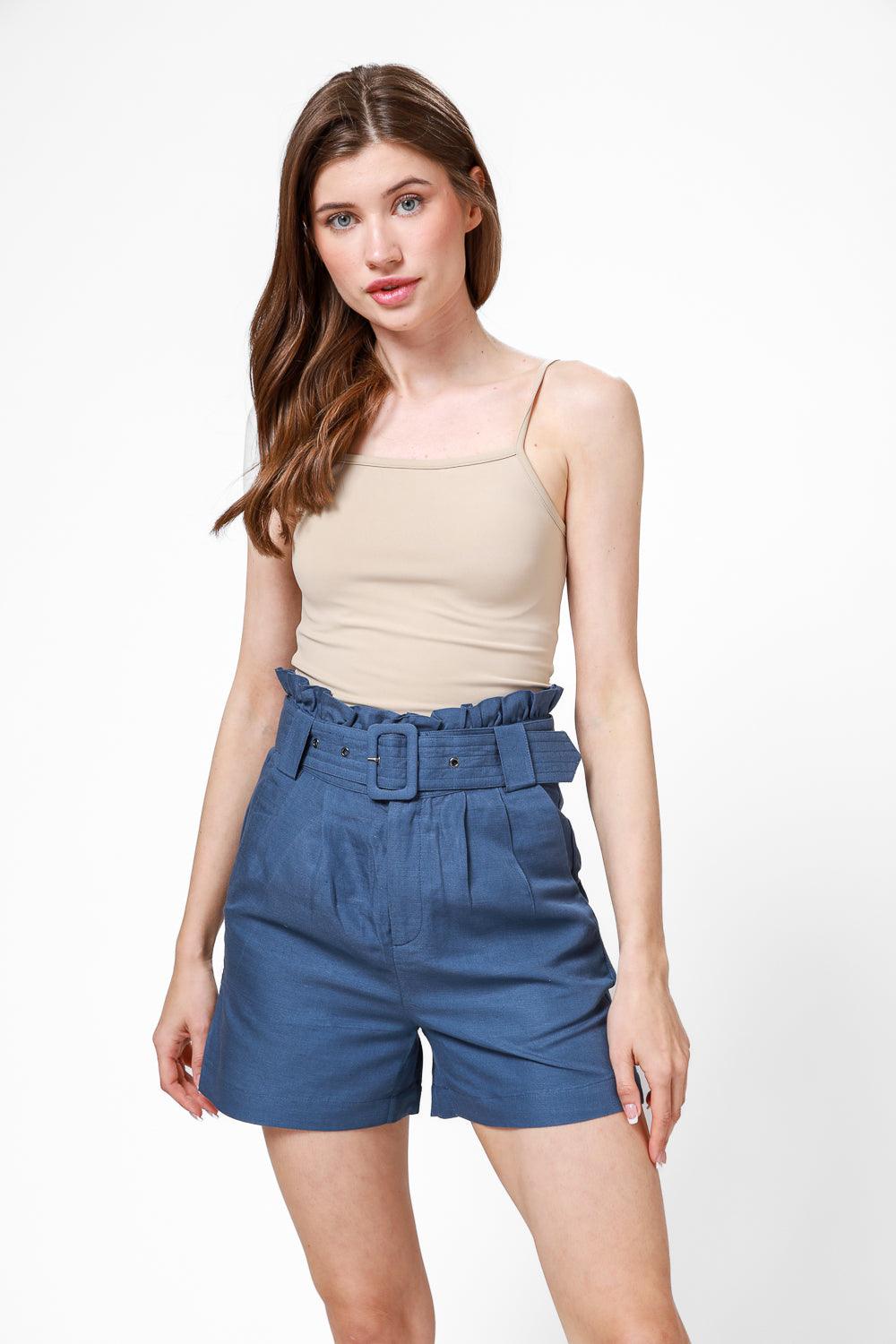 גופיית ספגטי חלקה בצבע בז' - MASHBIR//365