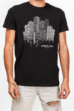 טישירט קצרה PRINTED בצבע שחור - MASHBIR//365