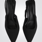 נעל עקב FABRIC SANDAL בצבע שחור - MASHBIR//365 - 3