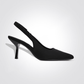 נעל עקב FABRIC SANDAL בצבע שחור - MASHBIR//365 - 1