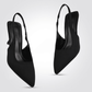 נעל עקב FABRIC SANDAL בצבע שחור - MASHBIR//365 - 2