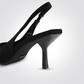 נעל עקב FABRIC SANDAL בצבע שחור - MASHBIR//365 - 6