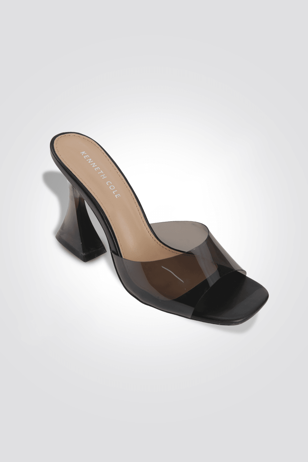 נעל עקב TRANSPARENT STRAP בצבע שחור - MASHBIR//365