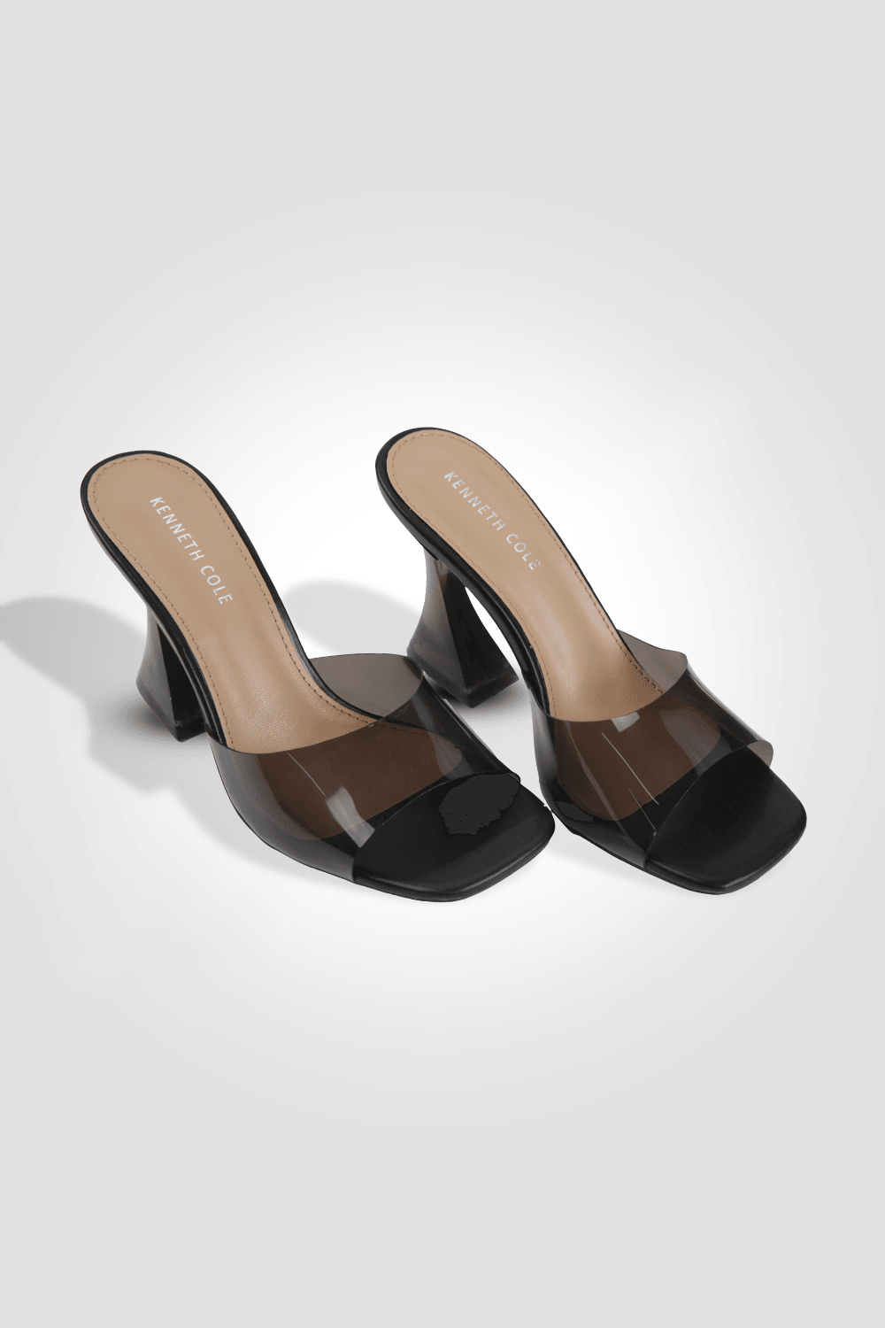 נעל עקב TRANSPARENT STRAP בצבע שחור - MASHBIR//365