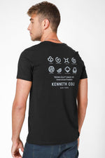 טישירט לוגו ICONS בצבע שחור - MASHBIR//365