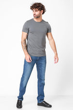 טישירט אפורה עם הדפס אחורי - MASHBIR//365