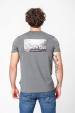 טישירט אפורה עם הדפס אחורי - MASHBIR//365