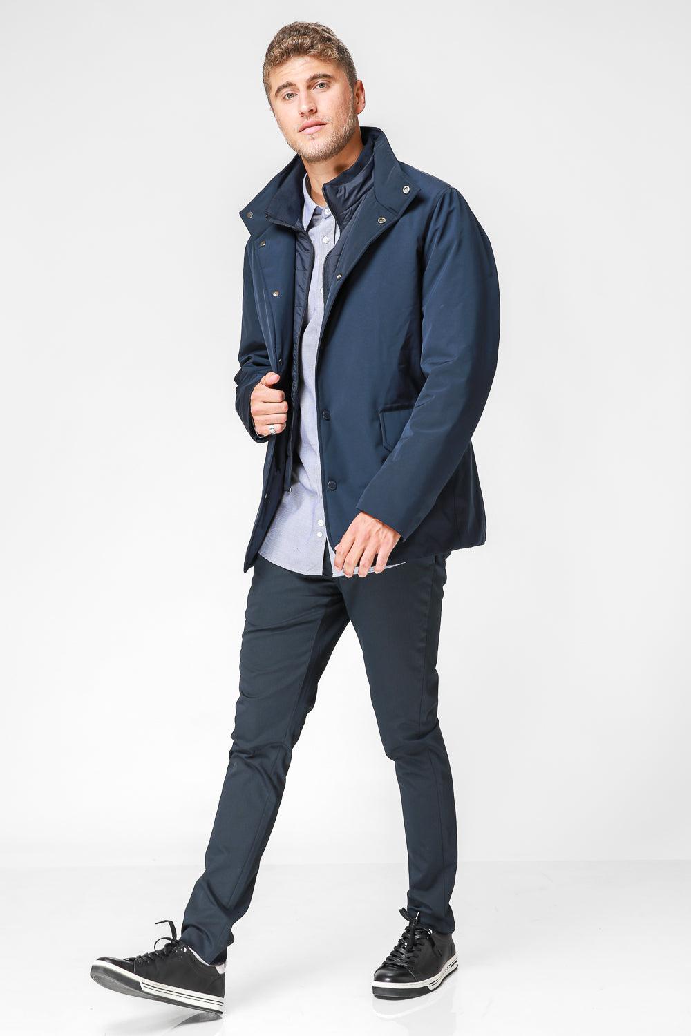 מעיל מרופד צבע NAVY - MASHBIR//365