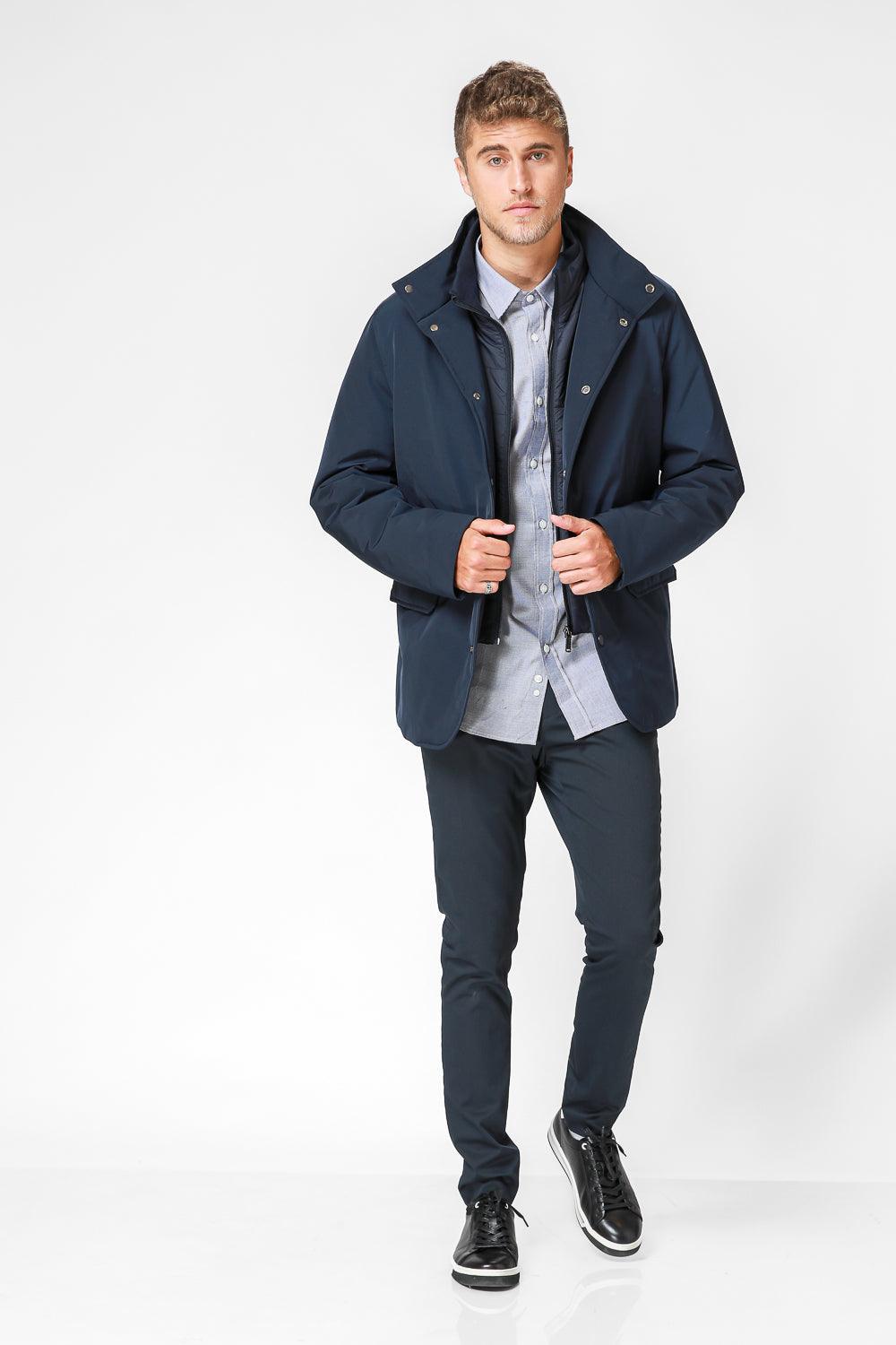 מעיל מרופד צבע NAVY - MASHBIR//365