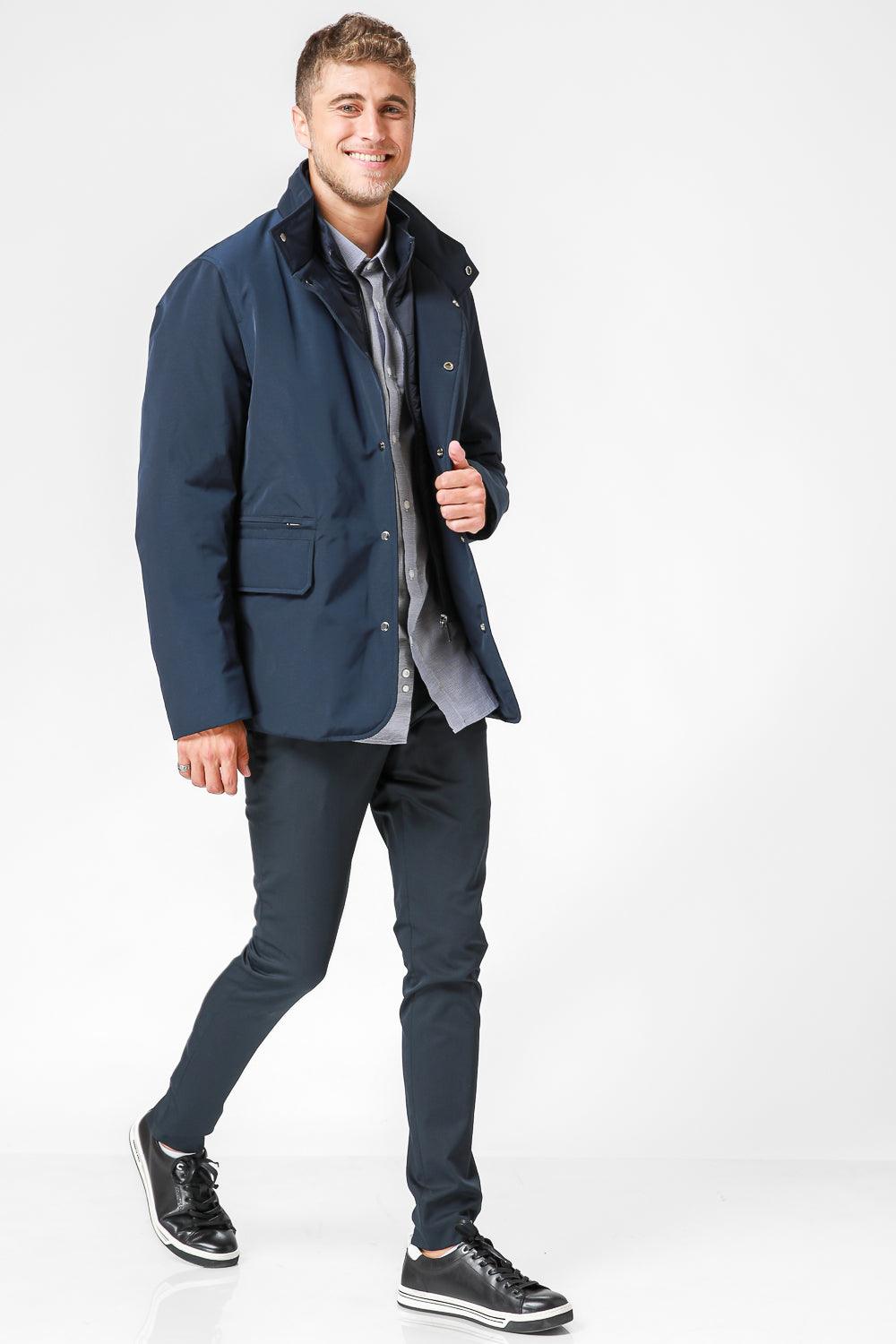 מעיל מרופד צבע NAVY - MASHBIR//365